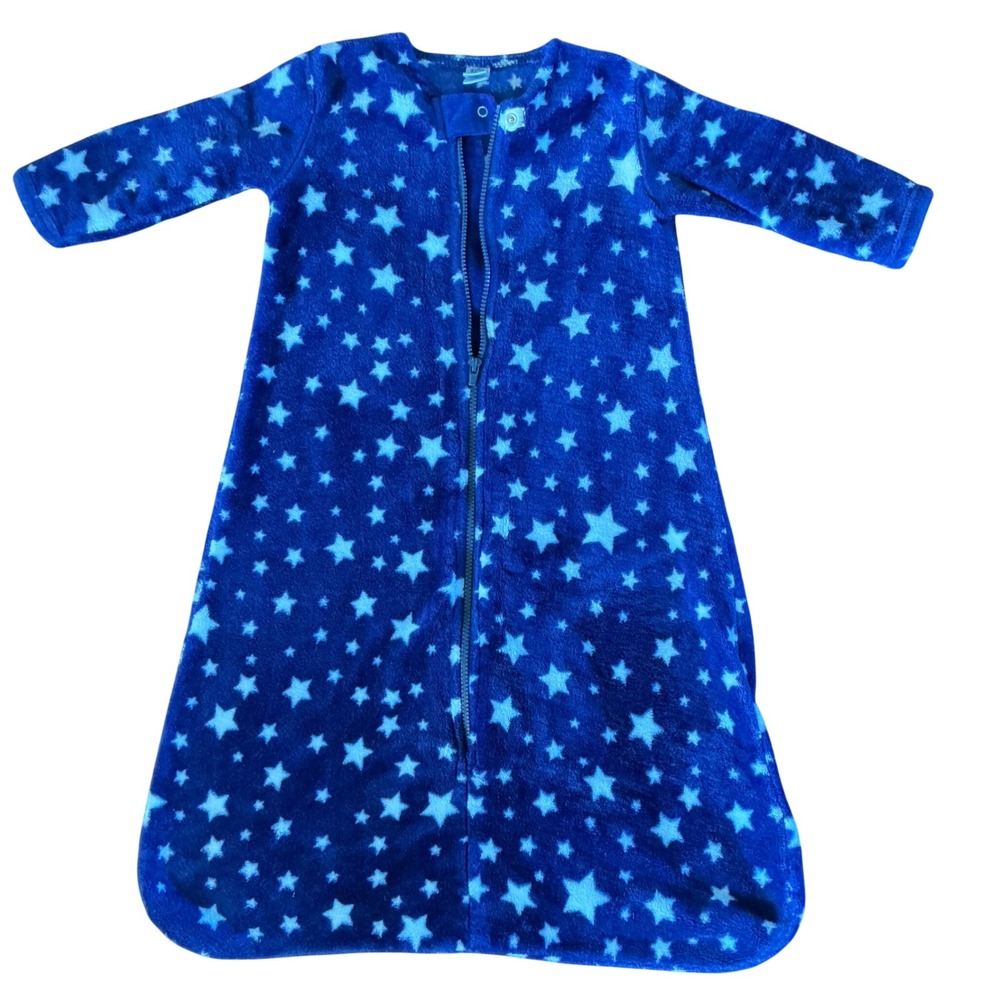HB Kids Sleep Sack Wearable Blanket Stars Blue LG‎ 12-18M Fleece